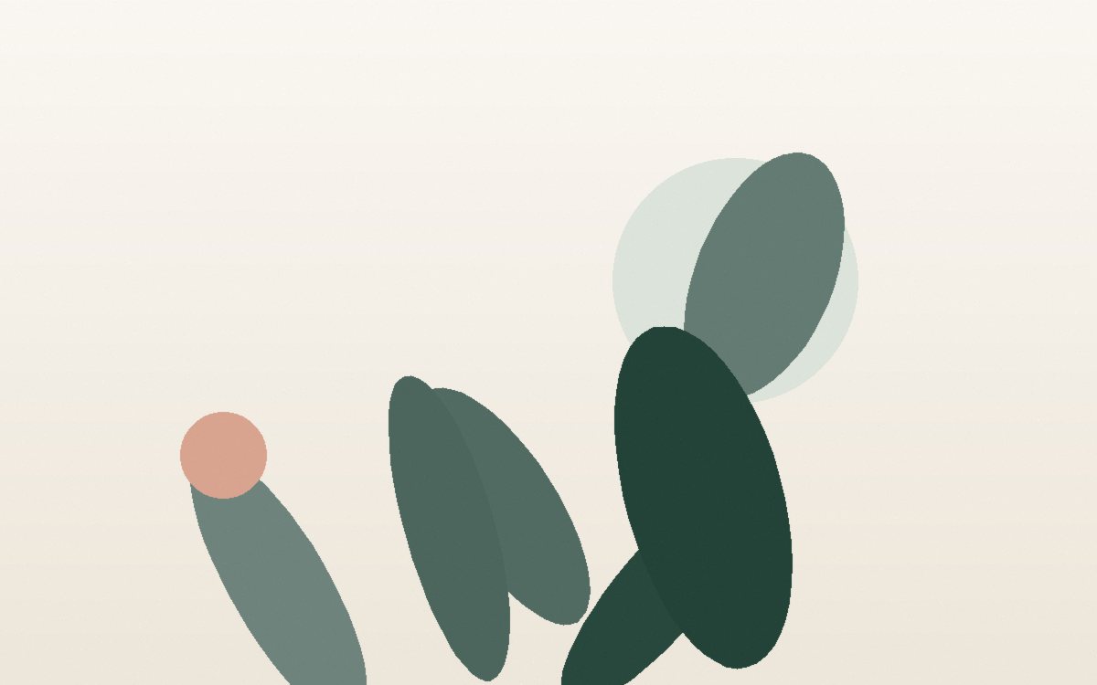Ambiente cálido en capas con plantas cerámicas de segunda mano y texturas naturales